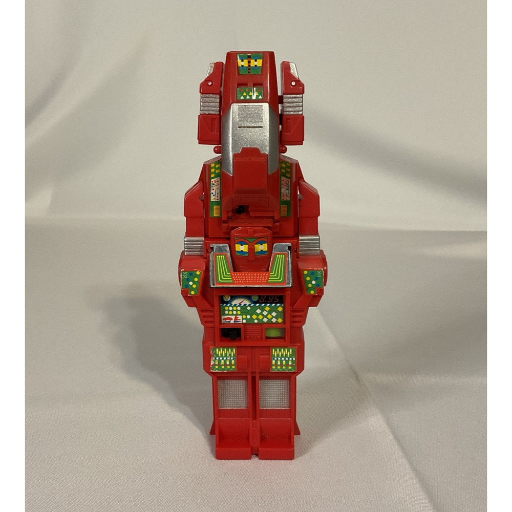 Buddy L 1984 VINTAGE Transforming ANTAGATRON Red And Silver Robot Car